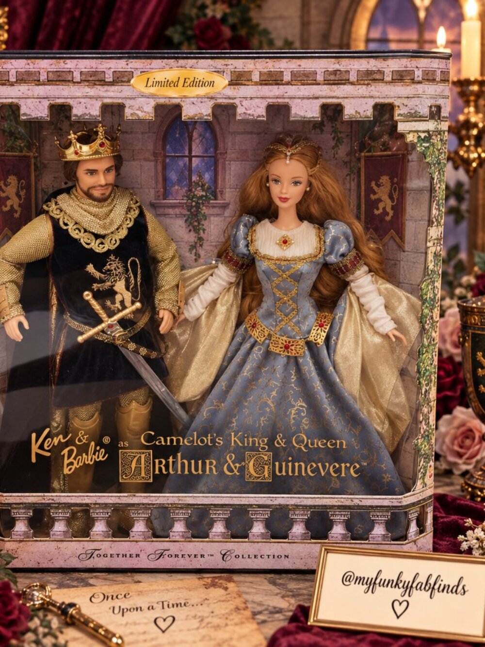 Ken & Barbie as Camelot's King Arthur & Queen Guinevere
